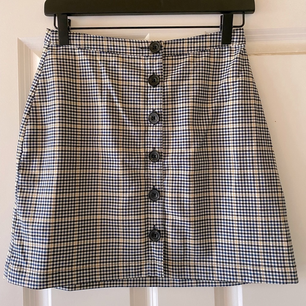 ABERCROMBIE FITCH PLAID MINI SKIRT SIZE XS ALMOST NEW CONDITION